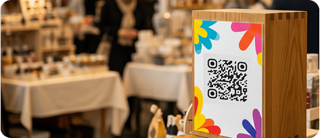 linkedin-page-qr-on-event signage